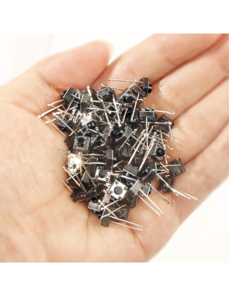 120 Interruptores Táctiles de Botón Pulsador Juasky 6x6mm