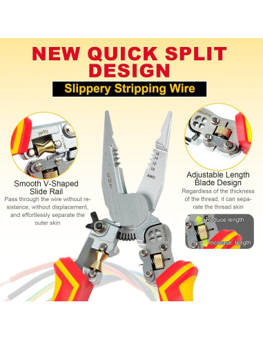 Herramienta Desforradora 6 en 1 XUZHOU - Corta, Pela y Prueba