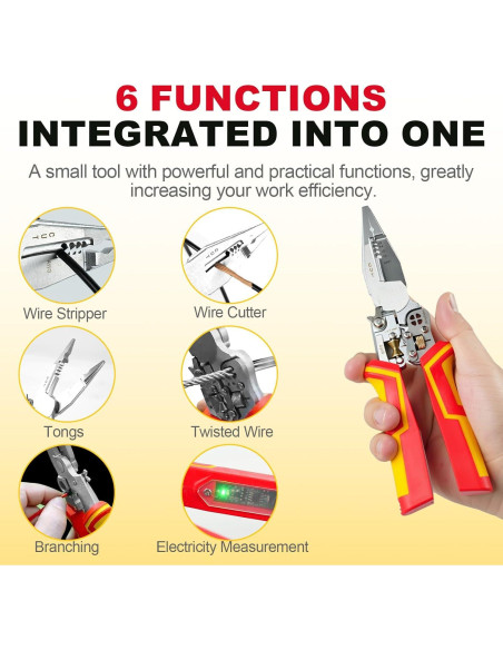 Herramienta Desforradora 6 en 1 XUZHOU - Corta, Pela y Prueba