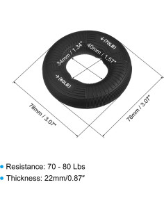 Fortalecedor de Agarre uxcell 70-80 Lbs Silicona Negro 2