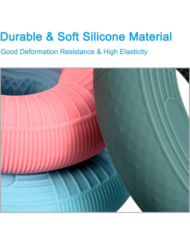 Fortalecedor de Agarre uxcell 70-80 Lbs Silicona Negro