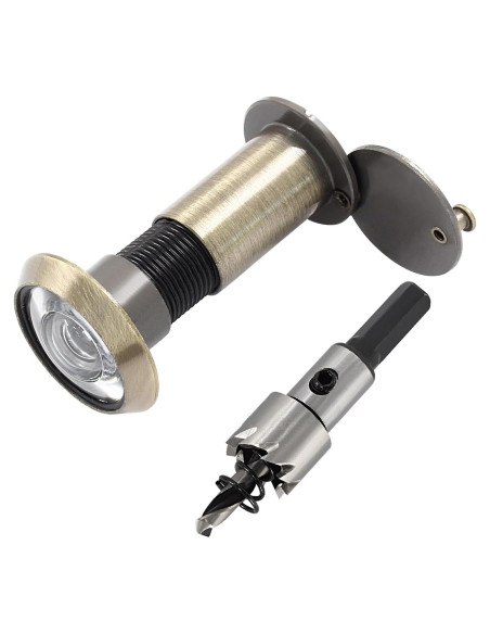 Mirilla de Puerta Waziaqoc Bronce Antiguo Ajustable 3.9-5.9cm