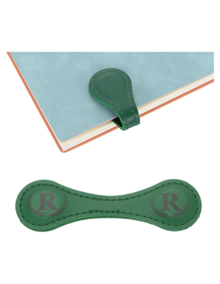 Marcador Magnético de Piel Personalizado uxcell Verde Claro