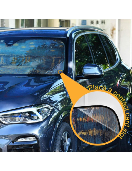 Protector Solar Parabrisas Qilmy Noche Estrellada 140x70cm