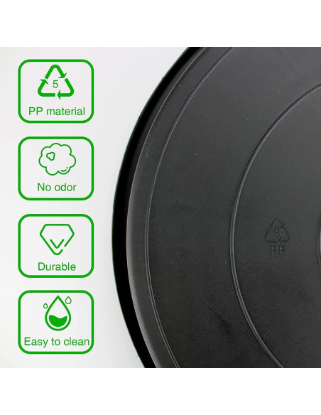 Plato de plástico Lechay para macetas 30.48 cm - Paquete de 3