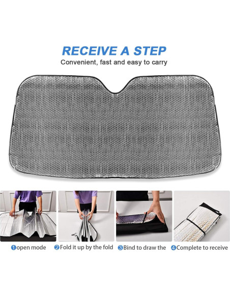 Protector Solar Parabrisas Qilmy Noche Estrellada 140x70cm