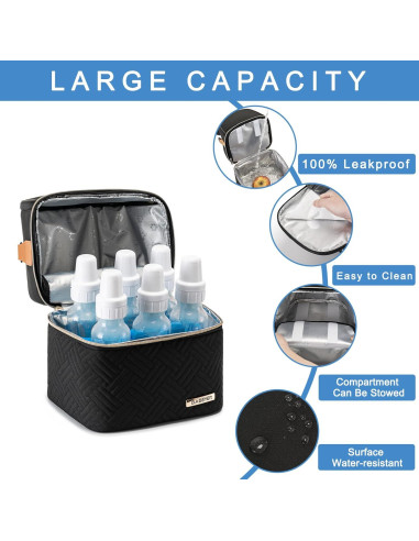 Bolsa Enfriadora para Leche Materna BABEYER - 6 Biberones 266 ml