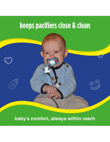 Clip para Chupete Baby Buddy Azul Marino Universal 18g