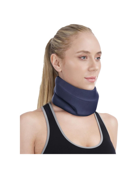 Collarín cervical BLABOK azul pequeño para alivio de dolor