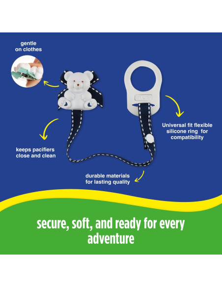 Clip para Chupete Baby Buddy Azul Marino Universal 18g