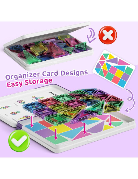 Azulejos Magnéticos de Construcción Hunloot 40 Piezas 19x13cm