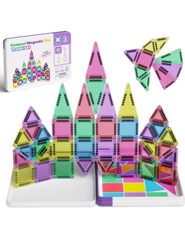 Azulejos Magnéticos de Construcción Hunloot 40 Piezas 19x13cm