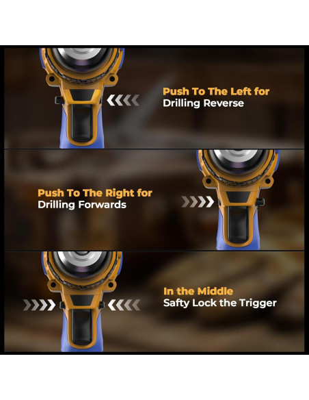 Taladro de Percusión Inalámbrico Funnywhale 20V Sin Batería