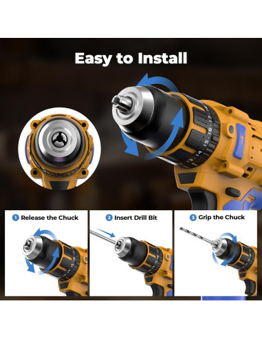 Taladro de Percusión Inalámbrico Funnywhale 20V Sin Batería