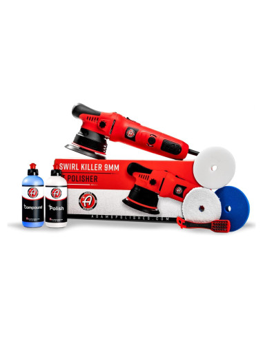 Pulidor Doble Acción Adam's Swirl Killer 9mm 1000W Kit Completo