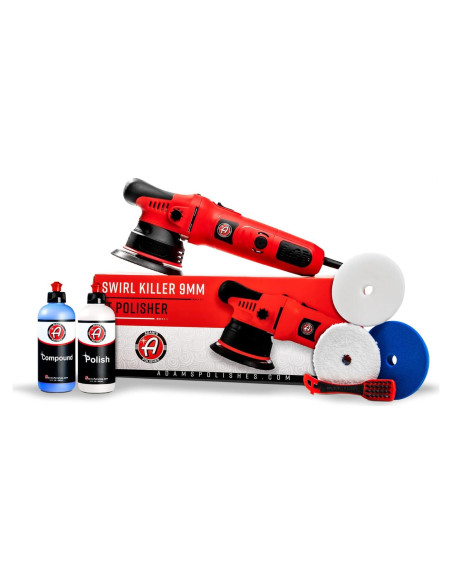 Pulidor Doble Acción Adam's Swirl Killer 9mm 1000W Kit Completo