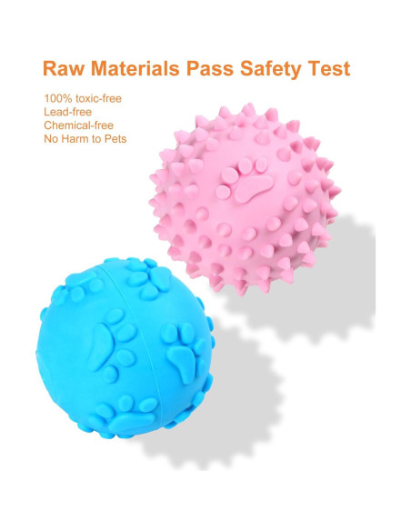 Juguetes para Perros Pequeños Bestdoggo 2 PCS Pelota y Mordedor