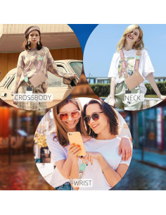 Portafolios de Pasaporte ZOPPEN Beige con Correa Cruzada 2