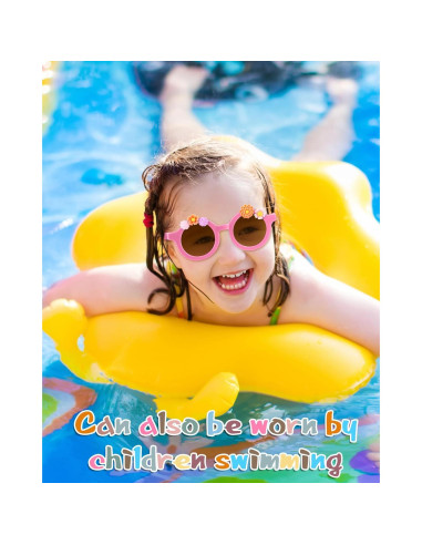 Kanayu Kit de Gafas de Sol DIY para Niños 24 Piezas Colores Brillantes