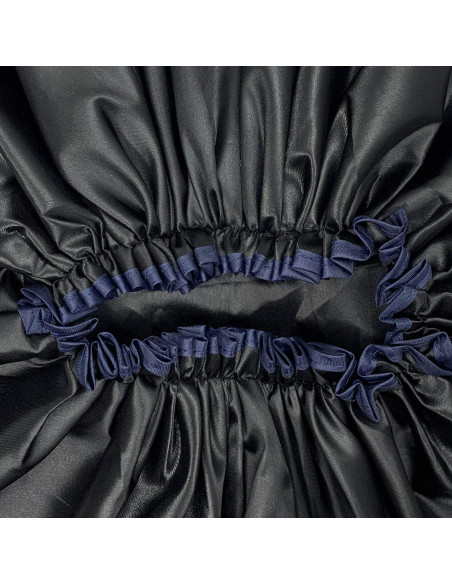 Gorro de Ducha Jumbo ELEBOX XL Impermeable Doble Capa Negro