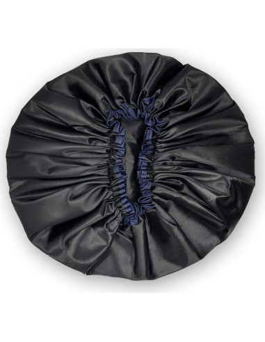 Gorro de Ducha Jumbo ELEBOX XL Impermeable Doble Capa Negro