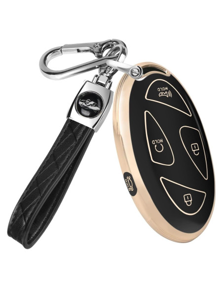 Cubierta de Llave QBUC para Hyundai Ioniq 6 5 Botones TPU