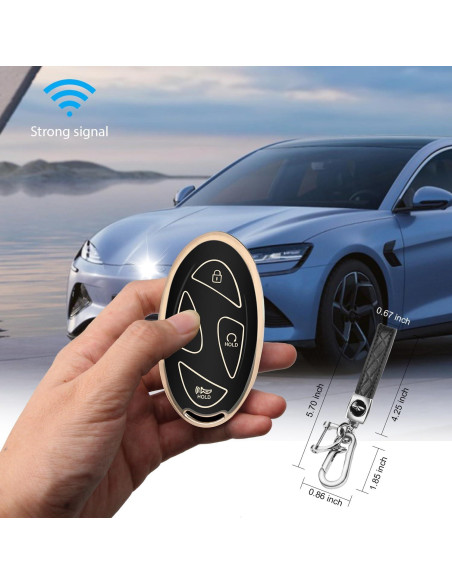 Cubierta de Llave QBUC para Hyundai Ioniq 6 5 Botones TPU