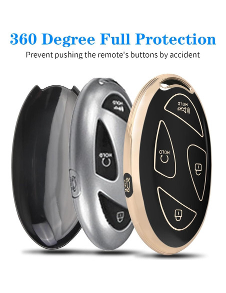 Cubierta de Llave QBUC para Hyundai Ioniq 6 5 Botones TPU