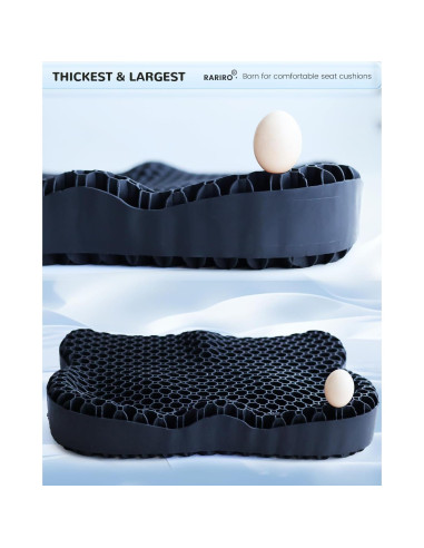Cojín de Gel RARIRO para Silla de Ruedas y Oficina 42.9x36.8cm
