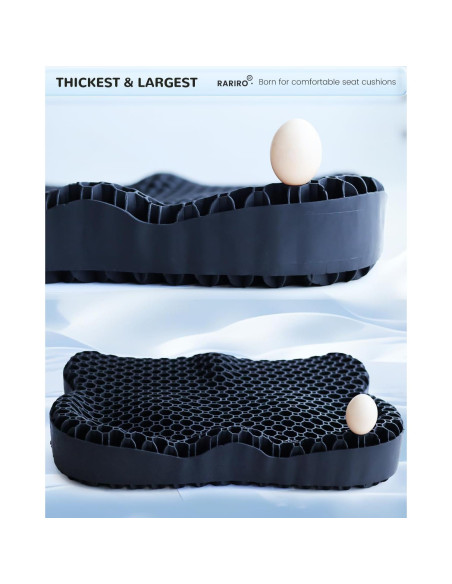 Cojín de Gel RARIRO para Silla de Ruedas y Oficina 42.9x36.8cm