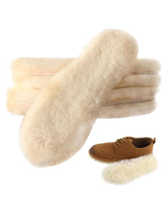 Plantillas de Piel de Oveja Linwnil para Niños - Calor y Comodidad