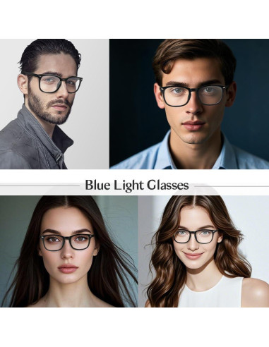 Gafas de luz azul NZKNP para hombres y mujeres - Protección UV