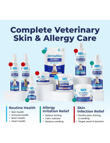 Spray Antipicazón Dermabliss Vetnique 113.4g para Perros y Gatos