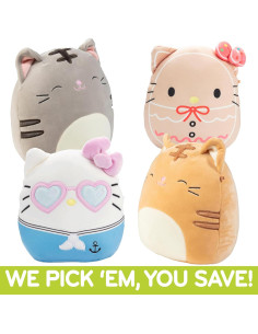 Squishmallows Set de 3 Gatos 20 cm Jazwares - Peluches Suaves 2