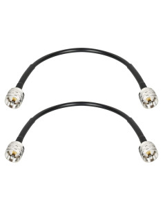 Cable Coaxial RG8x 1ft MOOKEERF PL259 Macho a Macho