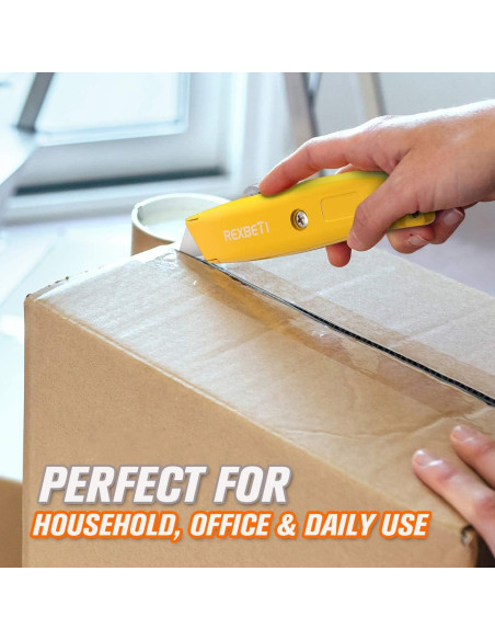 Cuchillos Utility Retráctiles REXBETI 2 Paquete con 10 Cuchillas SK5