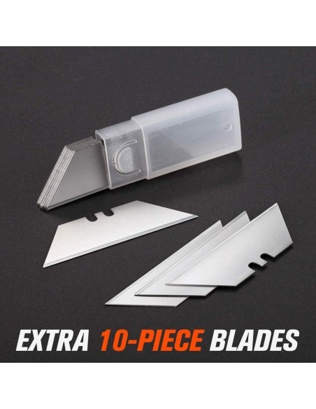 Cuchillos Utility Retráctiles REXBETI 2 Paquete con 10 Cuchillas SK5