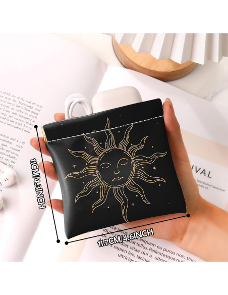 2 Mini Monederos de Cuero PU BHAHB - Compactos y Resistentes