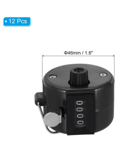 Contador Clicker PATIKIL de 4 Dígitos para Ejercicio - Negro 2
