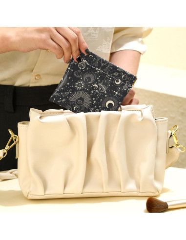 2 Mini Monederos de Cuero PU BHAHB - Compactos y Resistentes