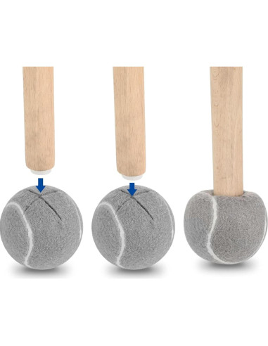 Protector de Suelo para Patas de Sillas Macarrie 63 mm Gris (300 Pcs)