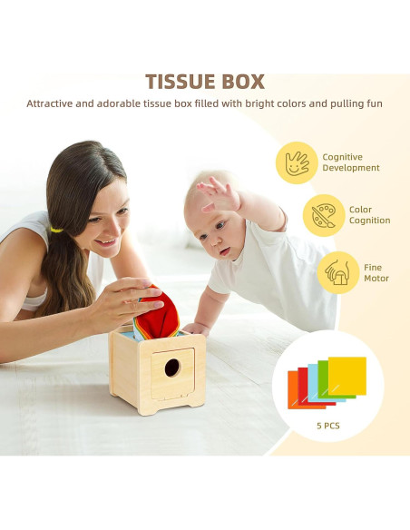 Juguetes Montessori TOOKYLAND Set Educativo 6 en 1 Bebés 0-6 Meses