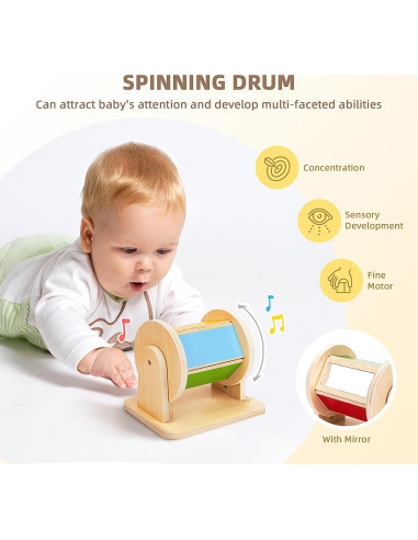 Juguetes Montessori TOOKYLAND Set Educativo 6 en 1 Bebés 0-6 Meses