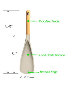 Cuchara de Cocina VOVOLY de Silicona Antiadherente 29 cm - 2 Pzs 2