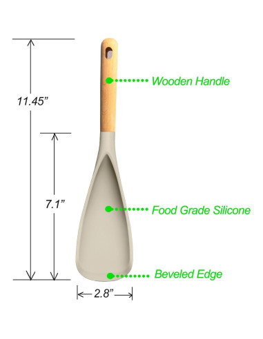 Cuchara de Cocina VOVOLY de Silicona Antiadherente 29 cm - 2 Pzs
