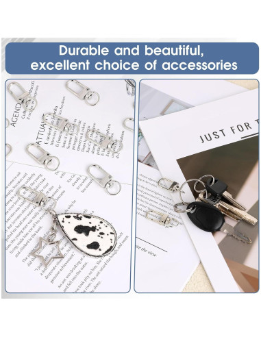 30 Ganchos de Garra de Langosta Plateados Salbsever 33mm