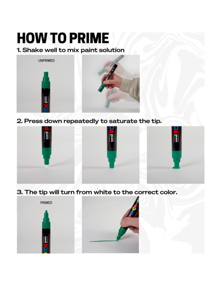 8 Marcadores de Pintura Uni Posca PC-3M Fino Multicolor