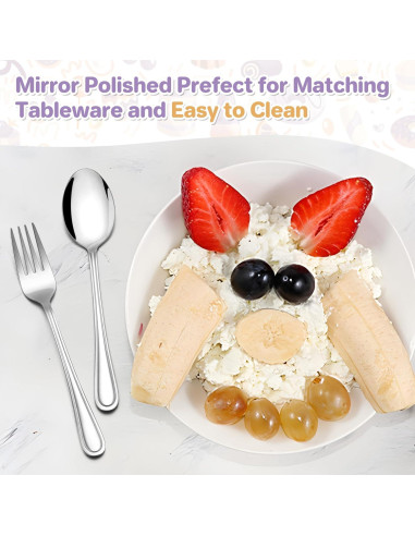 Juego de Cubiertos para Niños HaWare 10 Piezas Acero Inoxidable