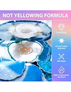 Kit de Resina Epóxica Pnente 1 Galón - Autonivelante y UV 2