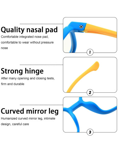 Gafas Anti Luz Azul TR90 AetrvoHope para Niños 5-13 Años